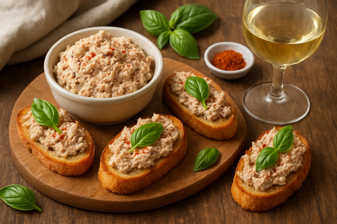 Le succès de votre prochain apéro tient peut-être dans cette tartinade au thon, basilic et piment d’Espelette