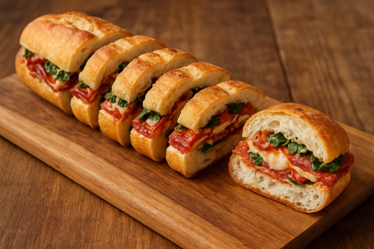 Ce sandwich baguette à l’italienne devient la star de l’apéro dinatoire