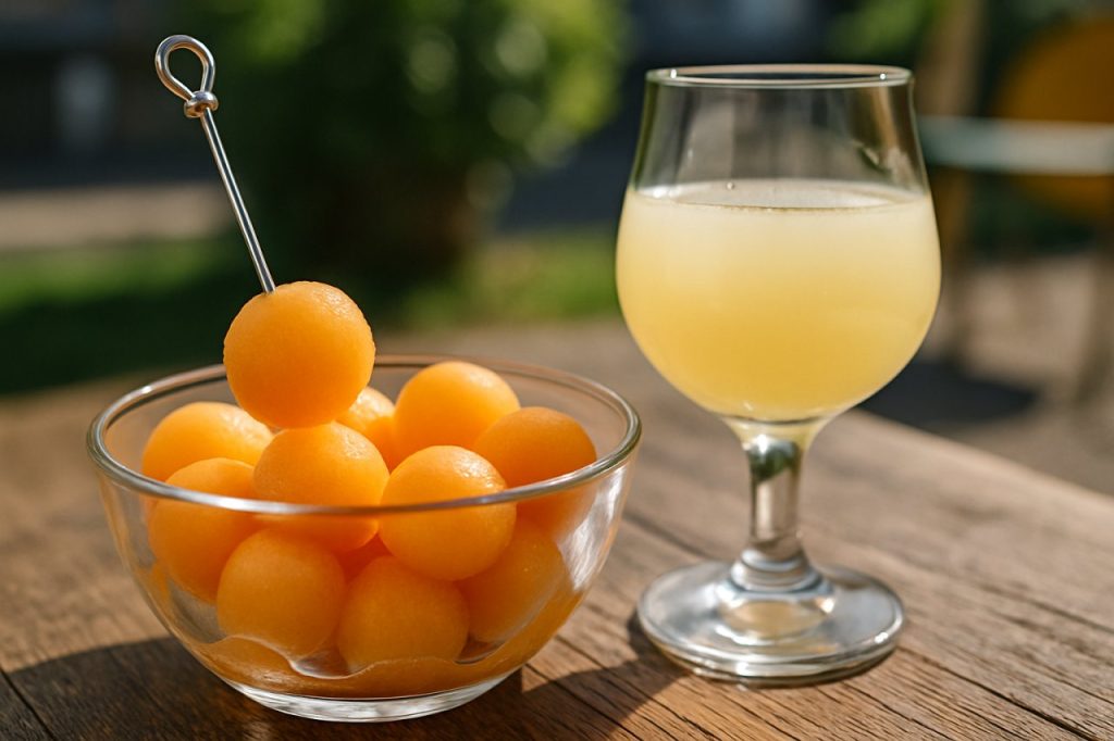 billes de melon au pastis apéro