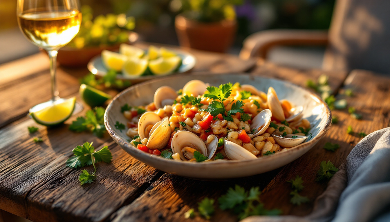 Cette recette de ceviche de palourdes apporte une touche raffinée et estivale à tous vos apéros