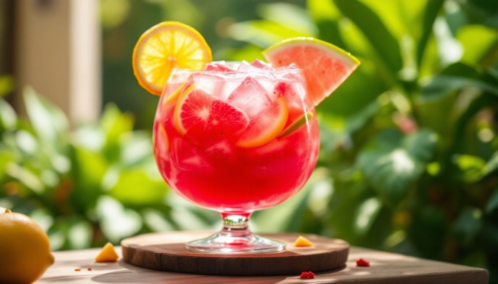 coktail punch planteur avec jus de goyave ou de fruit de la passion