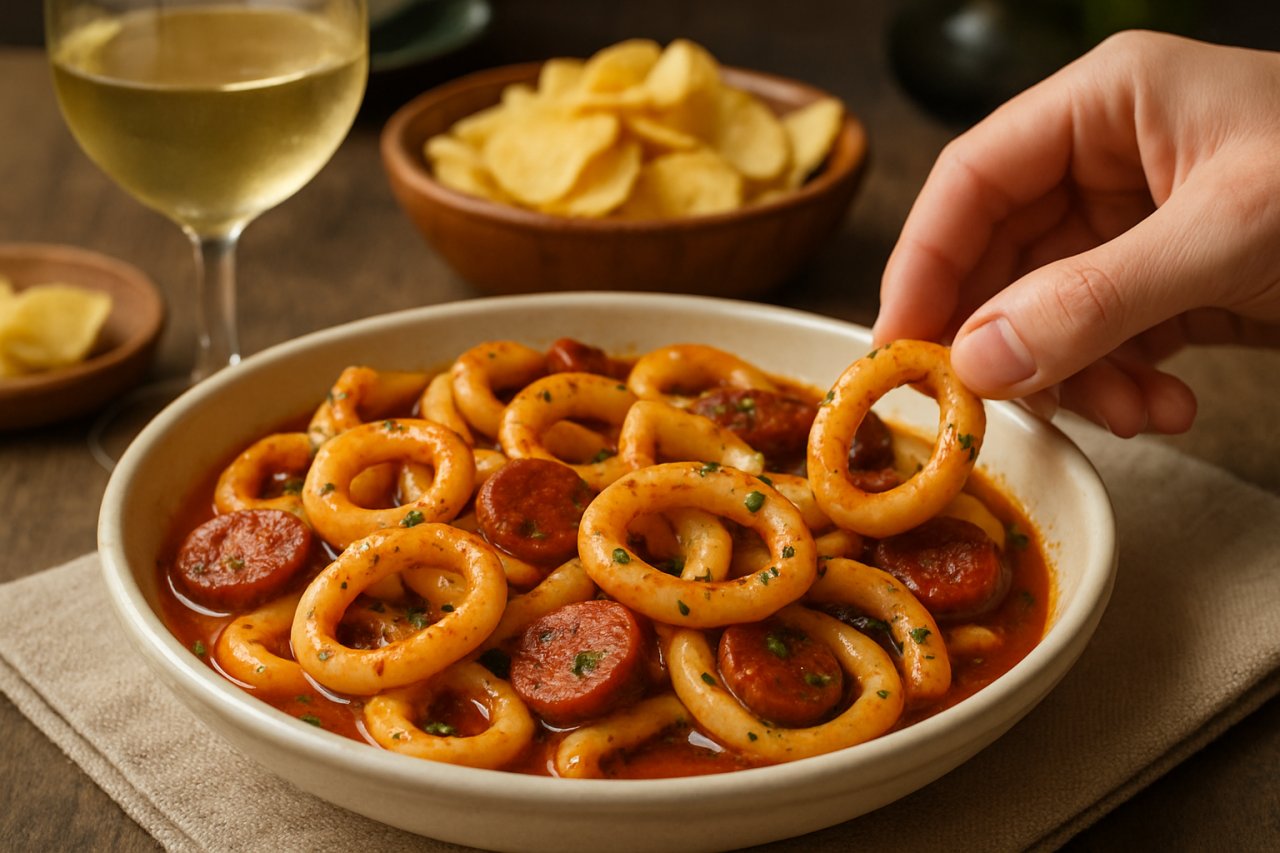 Ces encornets au chorizo transforment un simple apéro en véritable voyage gourmand en Espagne