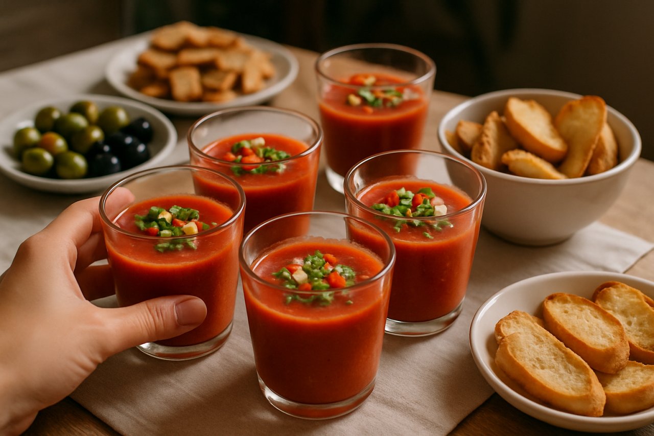 Je sers toujours ce gaspacho à l’apéro… et mes invités me réclament la recette