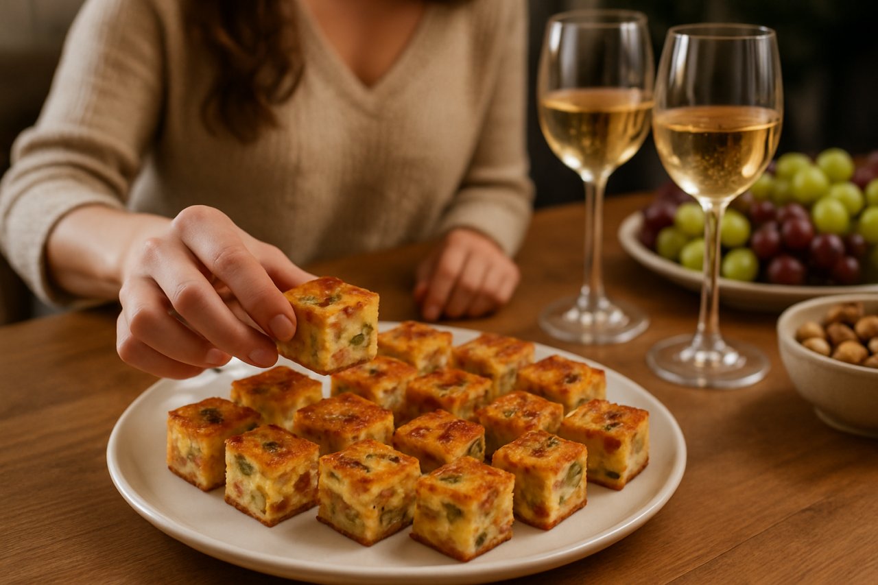 Ces quiches en cubes sont parfaites pour un apéritif dinatoire réussi