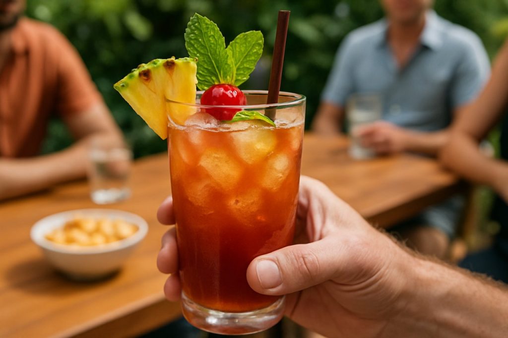 verre planteur des îles apéro