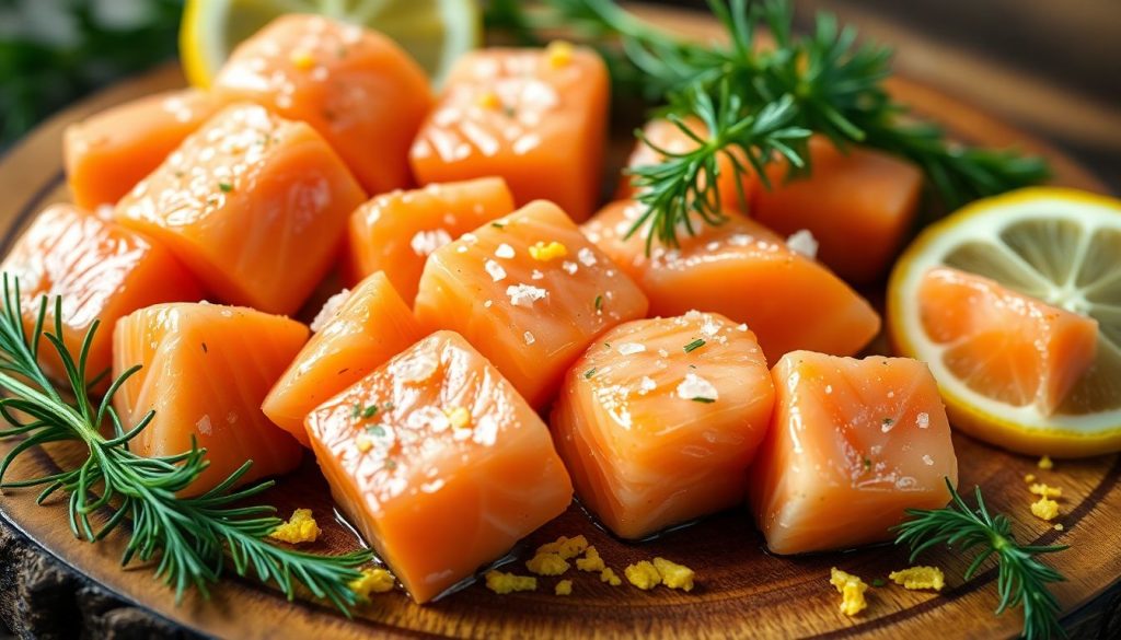 Bonbons de saumon mi-cuit au sel des Vikings : la bouchée qui électrise l'apéro dinatoire