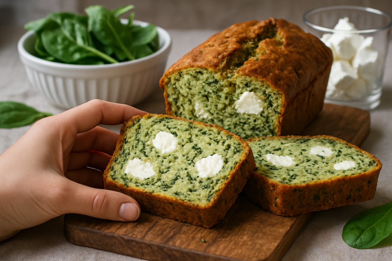 Ce cake épinards-chèvre devient la star incontournable de votre apéritif