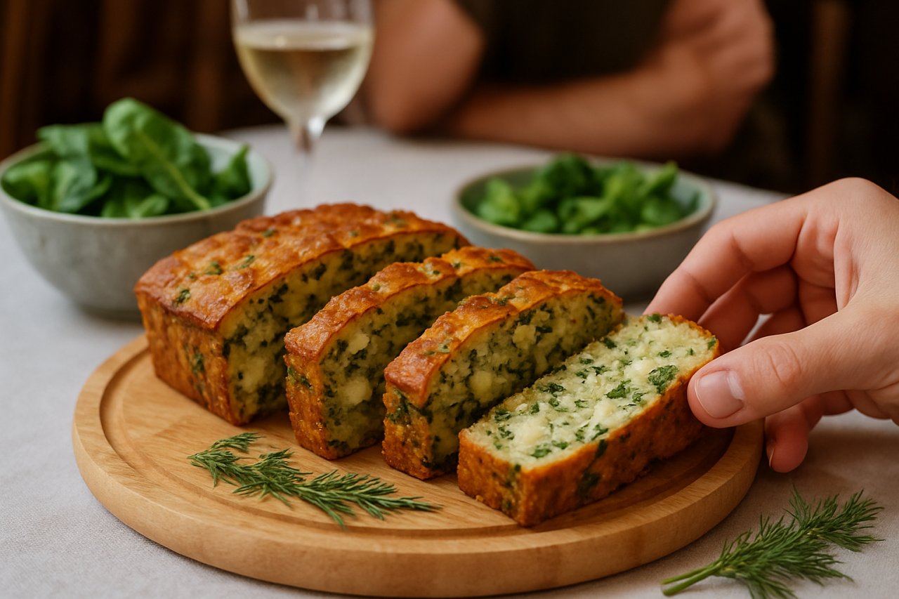 Ce cake feta-épinards à l’aneth s’impose comme le classique de l’apéro