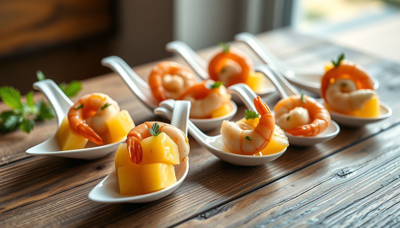 Langoustines et melon : cette bouchée ultra-fraîche donne instantanément un air chic à l’apéro dinatoire