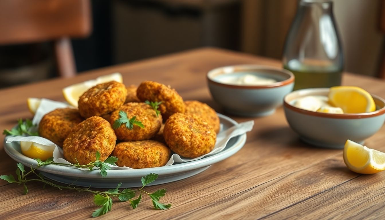 Ces falafels de lentilles et pois chiches au four et leur sauce yaourt-concombre font un apéro parfait