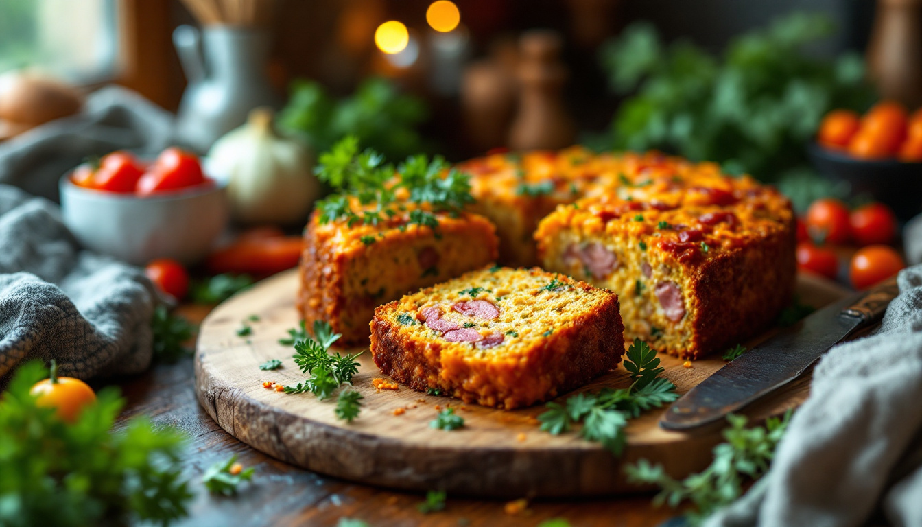 Ce cake aux carottes et au jambon devient le classique de l’apéritif dinatoire