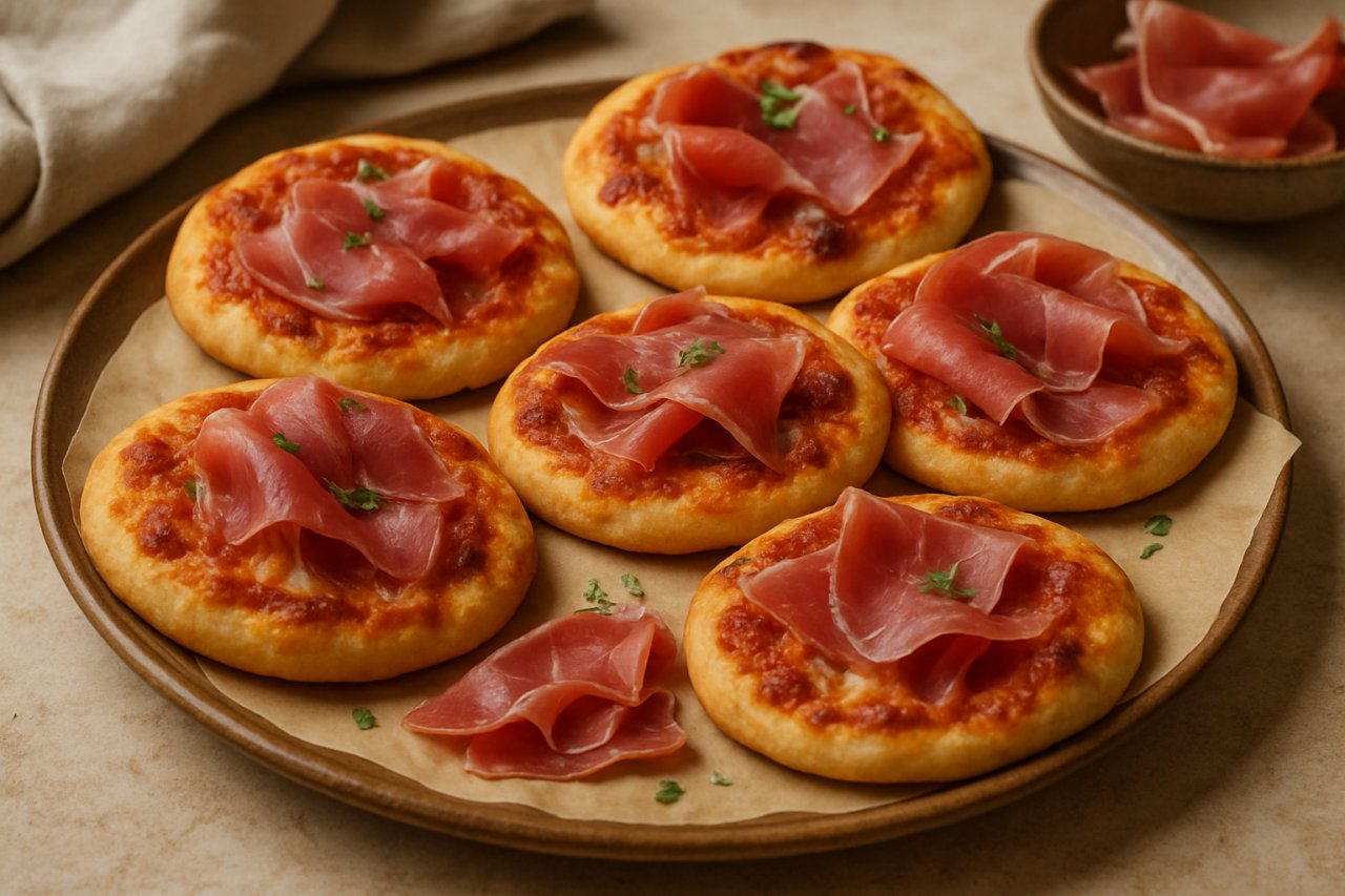Voici les mini-pizzas basques au jambon Serrano qui font sensation à l’apéro