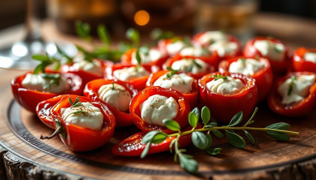 Piquillos au chèvre frais : la bouchée apéritive qui fait toujours l'unanimité
