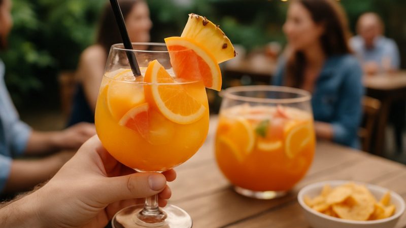 Besoin d’une idée pour l’apéro ? Ce punch orange ananas pamplemousse plaît à tous les coups