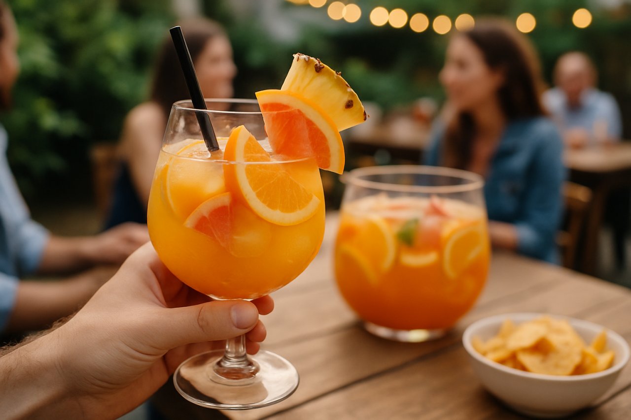 Besoin d’une idée pour l’apéro ? Ce punch orange ananas pamplemousse plaît à tous les coups