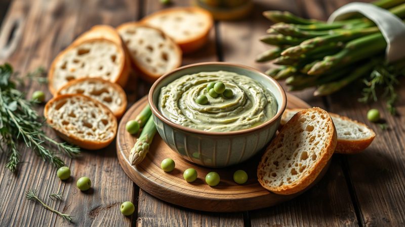 Une tartinade aux asperges vertes et pois cassés ? Le mélange surprenant qui fait sensation à l’apéro