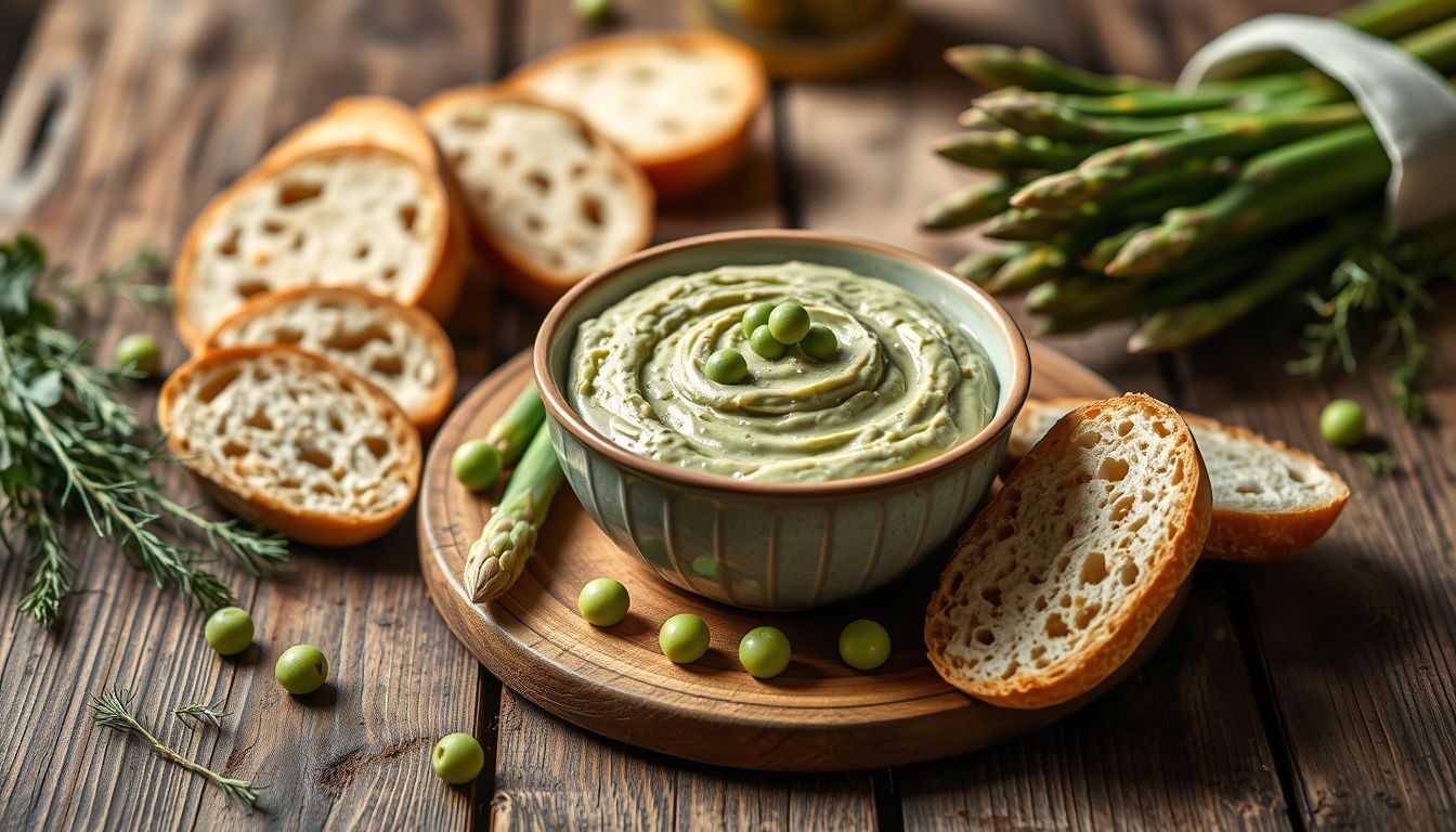 Une tartinade aux asperges vertes et pois cassés ? Le mélange surprenant qui fait sensation à l’apéro