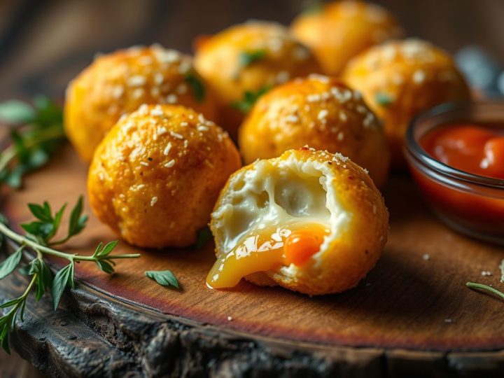 Un cœur de mozzarella fondante sous une croûte dorée : ces petites bouchées sont un vrai régal à l’apéritif