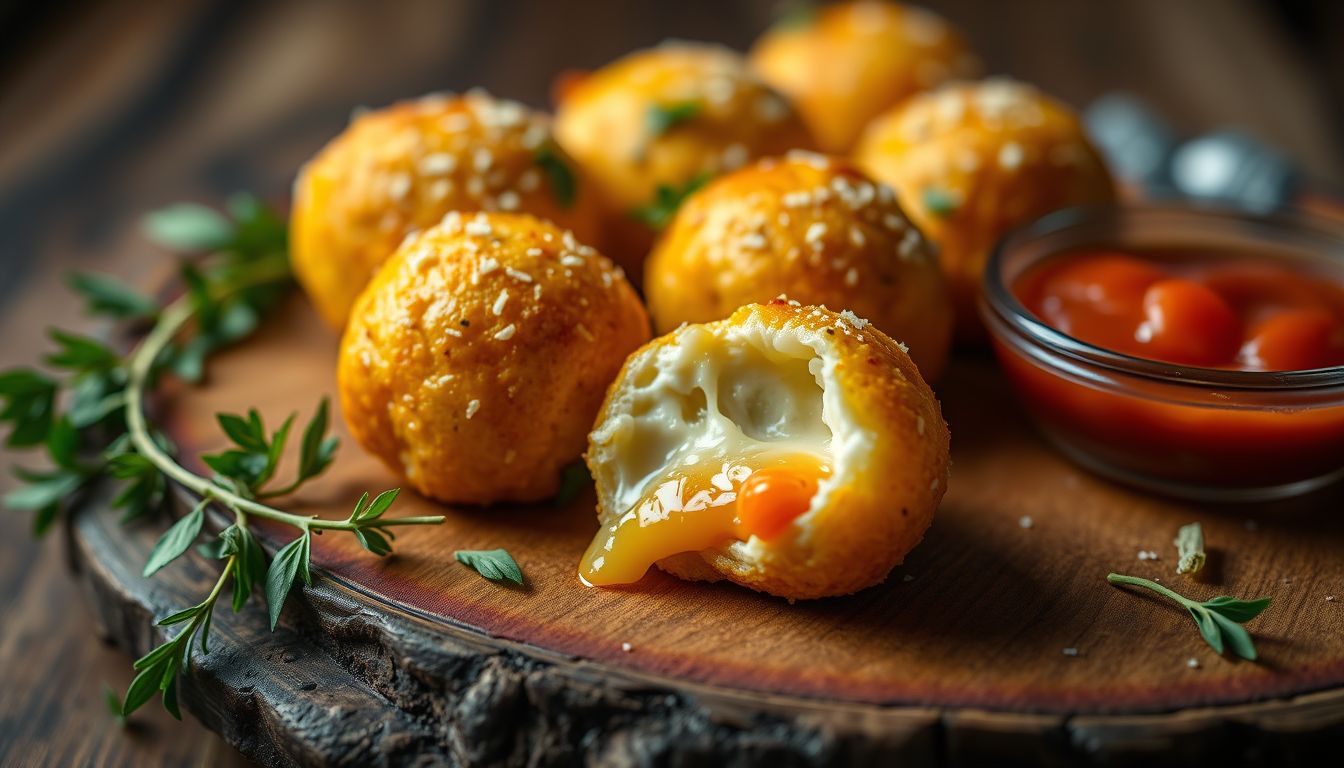 Un cœur de mozzarella fondante sous une croûte dorée : ces petites bouchées sont un vrai régal à l’apéritif