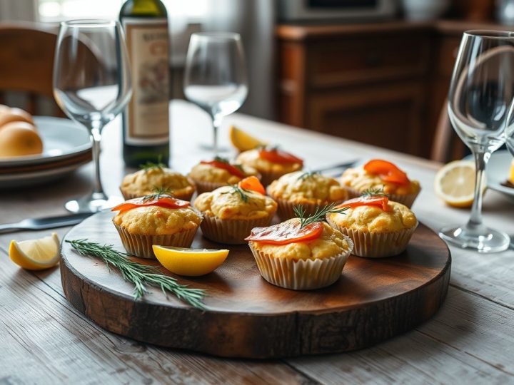 Ces petits muffins courgettes-saumon fumé sont aussi faciles à préparer que délicieux