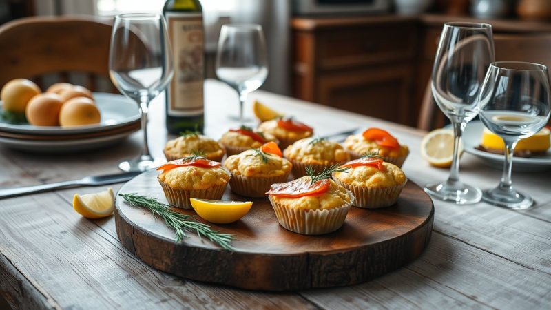 Ces petits muffins courgettes-saumon fumé sont aussi faciles à préparer que délicieux