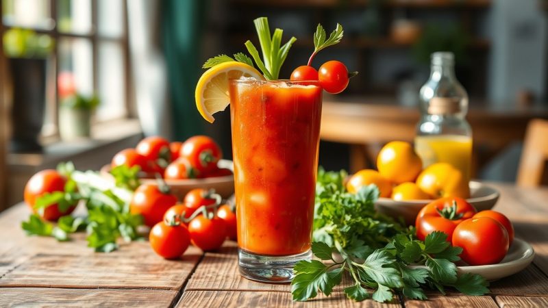 Recette Virgin Bloody Mary sans alcool : le cocktail tomate qui surprend à chaque gorgée